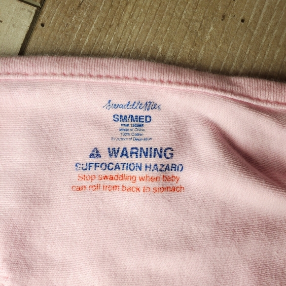 SwaddleMe Size SM/MED 7-14 lbs Pink Sleep Sack 100% Cotton - Picture 5 of 13